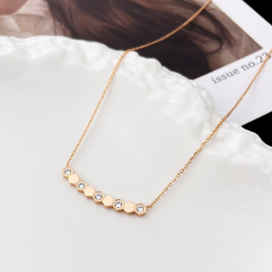 ¡®Aura Jewels¡¯BEE MY LOVE DIAMOND NECKLACE