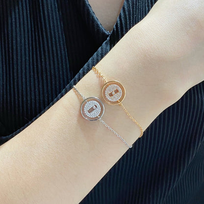 [Aura Jewels]LUCKY MOVE DIAMOND PAVED BRACELET