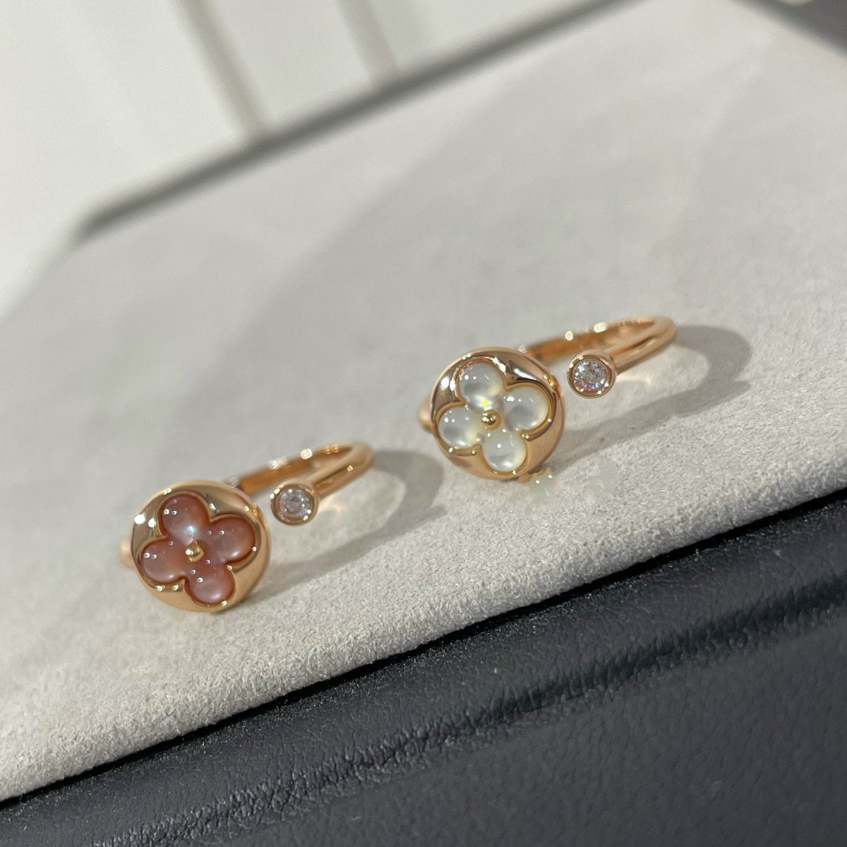 ¡®Aura Jewels¡¯SUN 1 DIAMOND PINK MOP RING