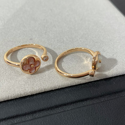 ¡®Aura Jewels¡¯SUN 1 DIAMOND PINK MOP RING