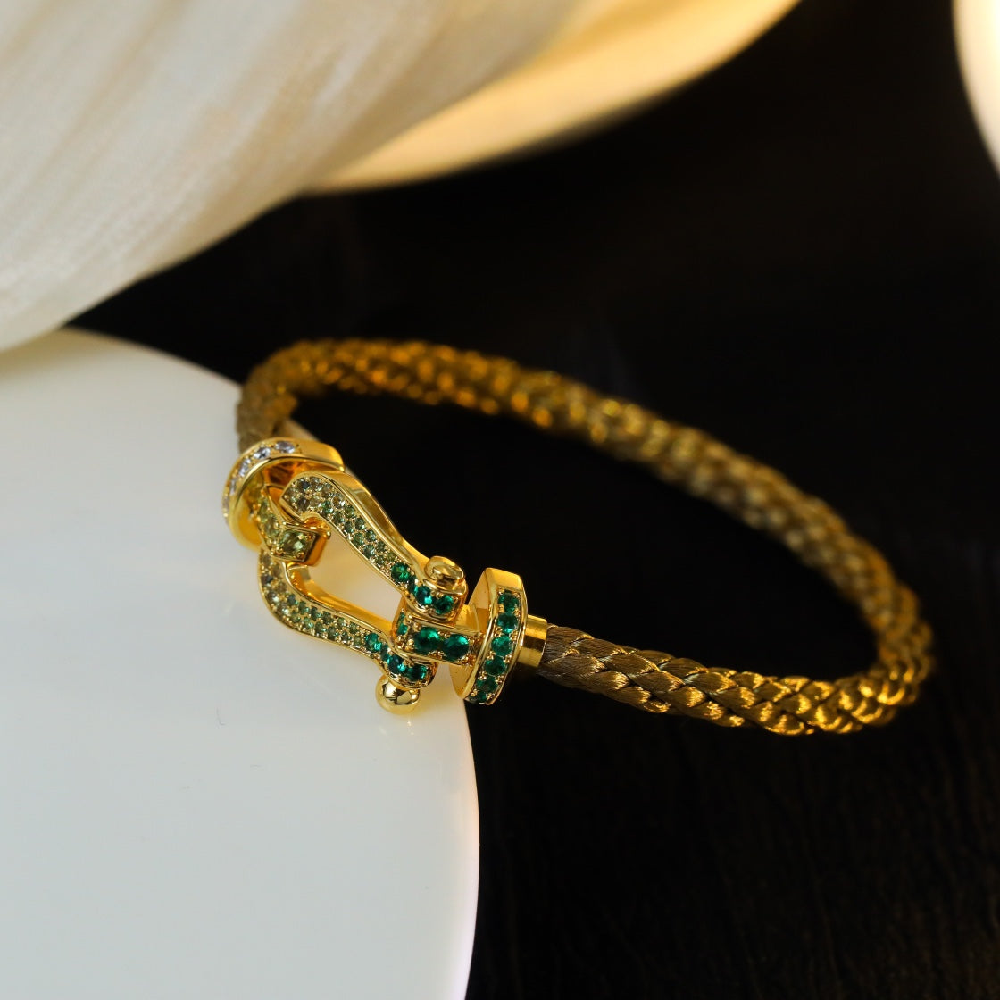 ¡®Aura Jewels¡¯FORCE 10 GOLD GREEN DIAMOND PAVED