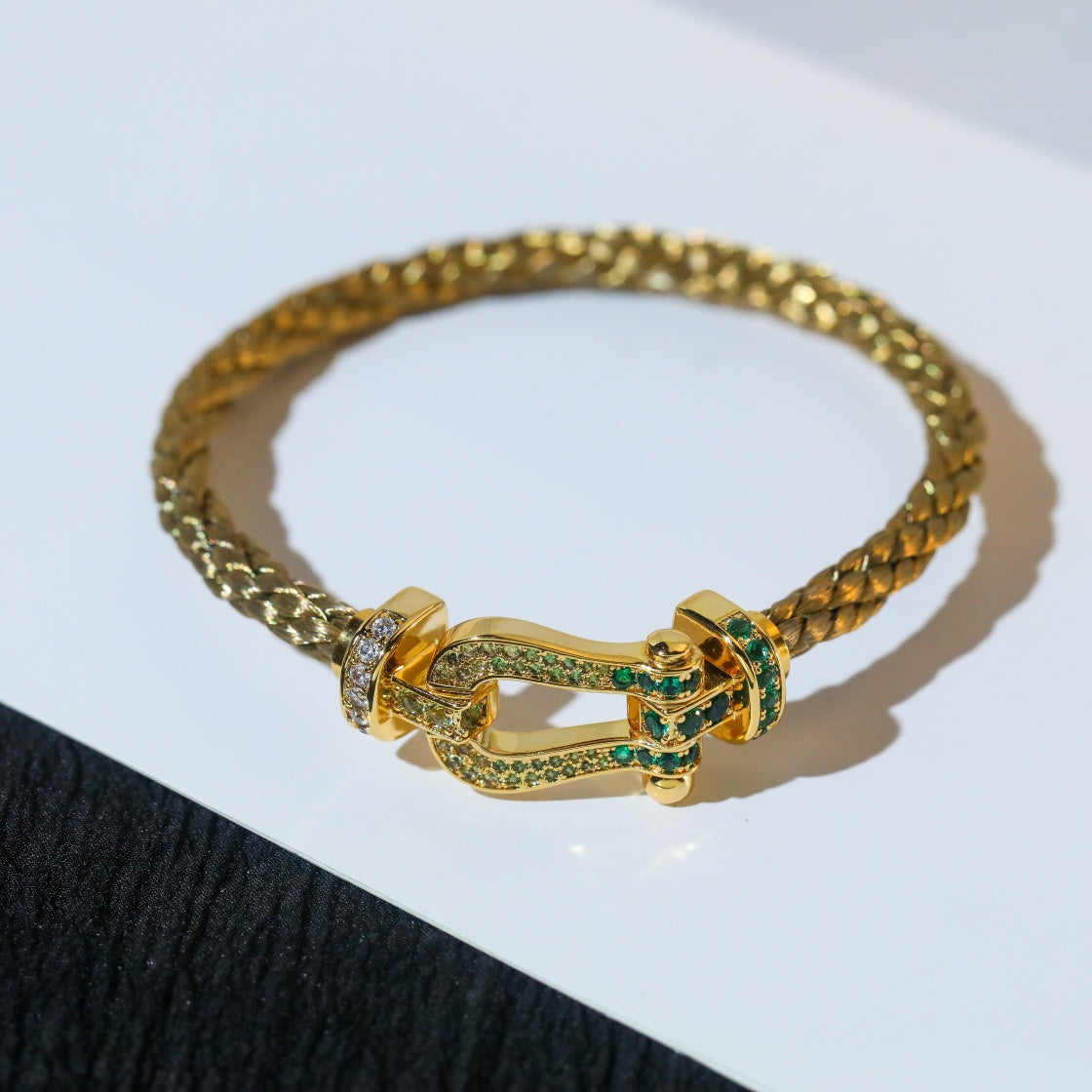 ¡®Aura Jewels¡¯FORCE 10 GOLD GREEN DIAMOND PAVED