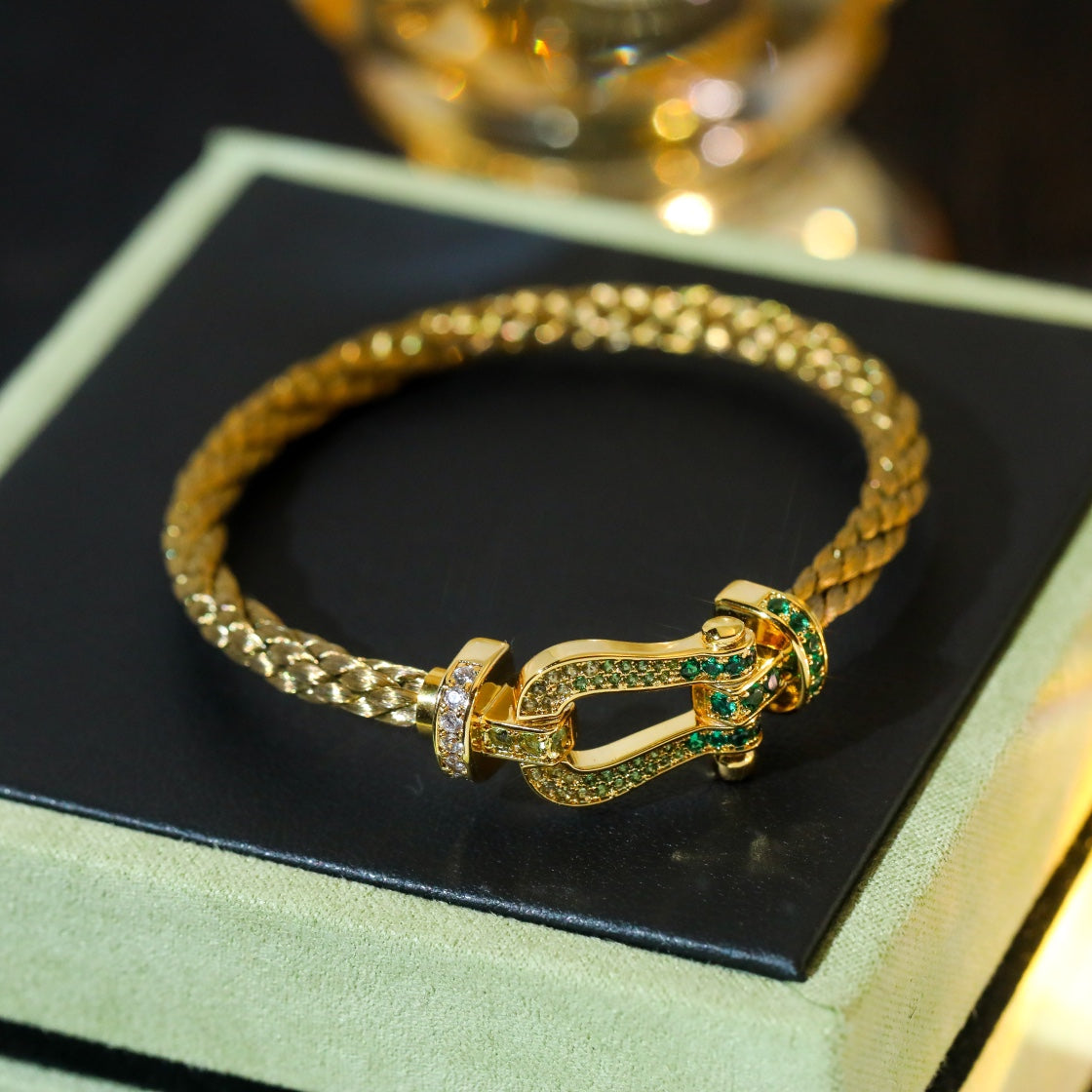¡®Aura Jewels¡¯FORCE 10 GOLD GREEN DIAMOND PAVED