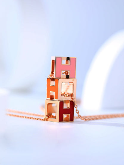 ¡®Aura Jewels¡¯H CAGE PINK GOLD NECKLACE