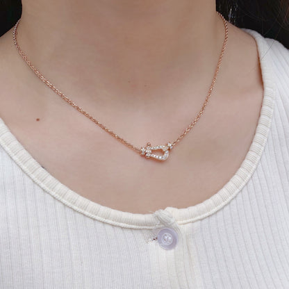 ¡®Aura Jewels¡¯FORCE 10 PINK GOLD DIAMOND NECKLACE