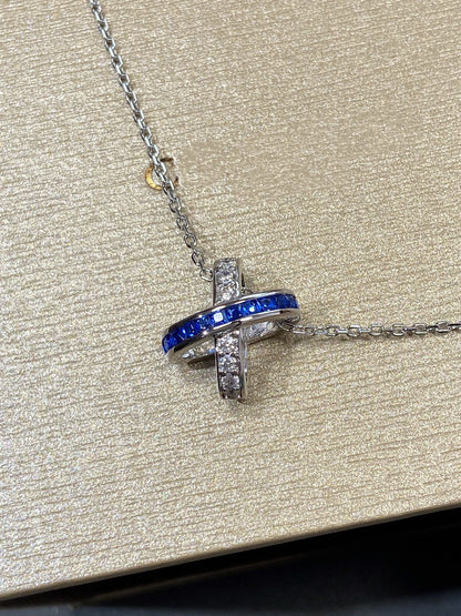 ¡®Aura Jewels¡¯LIENS DIAMOND SILVER NECKLACE