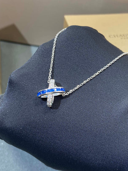 ¡®Aura Jewels¡¯LIENS DIAMOND SILVER NECKLACE