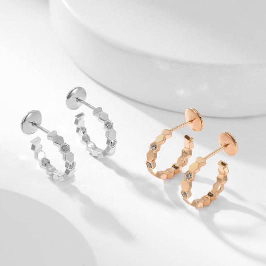 ¡®Aura Jewels¡¯BEE LOVE DIAMOND HOOP EARRINGS