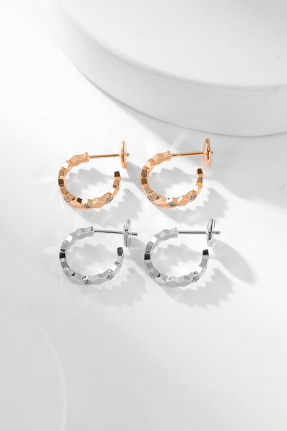 ¡®Aura Jewels¡¯BEE LOVE DIAMOND HOOP EARRINGS