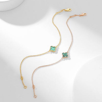 ¡®Aura Jewels¡¯CLOVER BRACELET MALACHITE 1 MOTIF