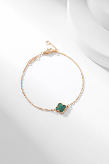 ¡®Aura Jewels¡¯CLOVER BRACELET MALACHITE 1 MOTIF