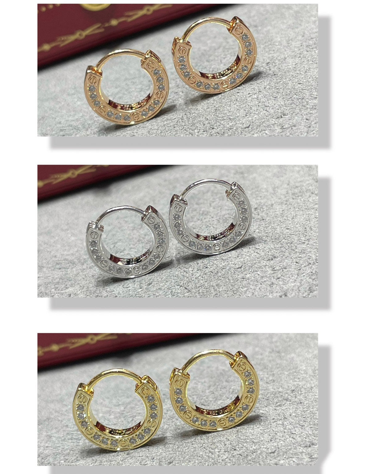 ¡®Aura Jewels¡¯LOVE DIAMOND EARRINGS