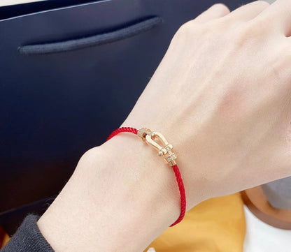 ¡®Aura Jewels¡¯FORCE 10 HALF DIAMOND PINK GOLD RED CORDERI LARGE AND MEDIUM MODEL