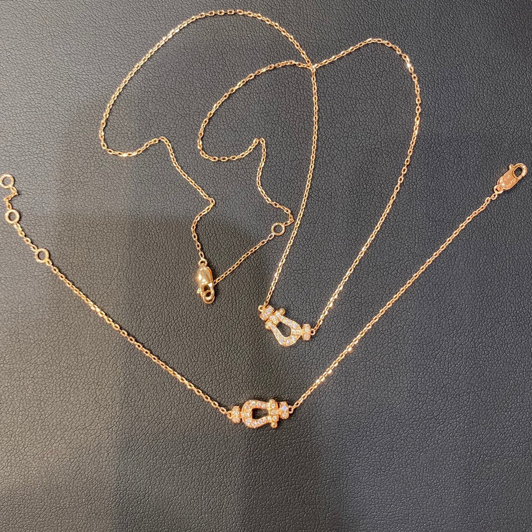 ¡®Aura Jewels¡¯FORCE 10 DIAMOND PINK GOLD NECKLACE MINI MODEL