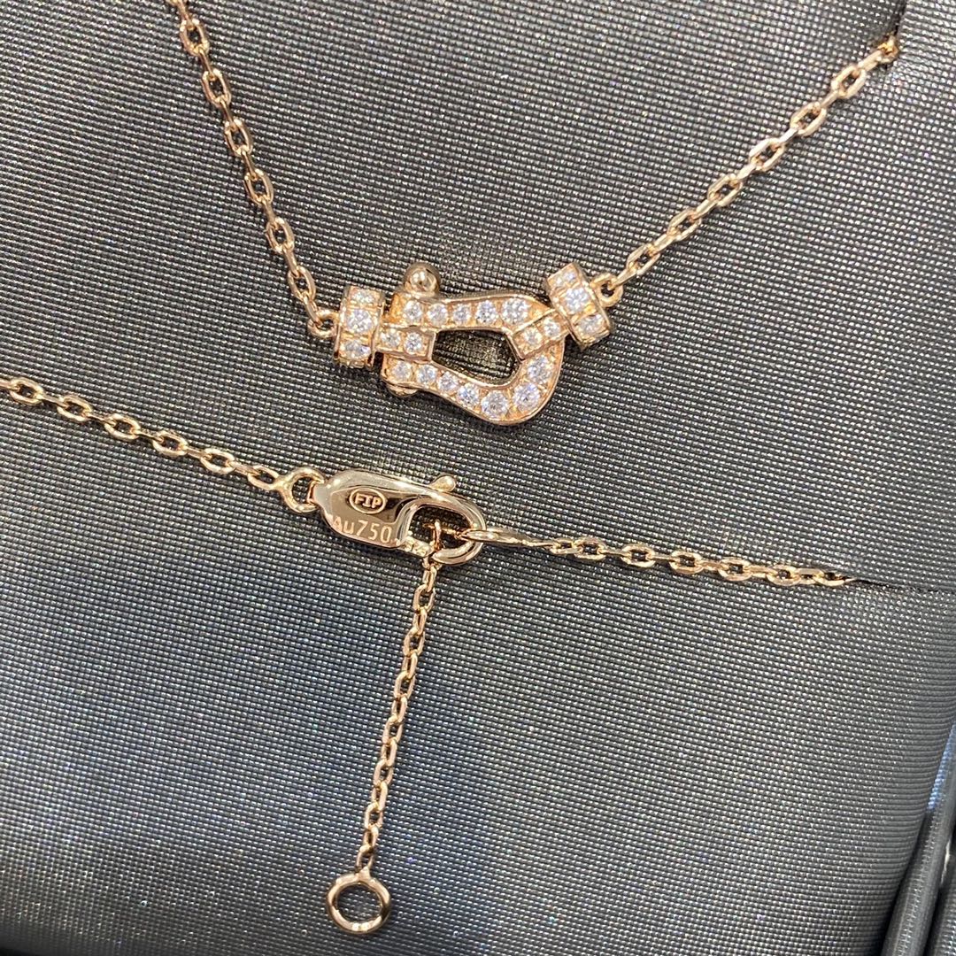 ¡®Aura Jewels¡¯FORCE 10 DIAMOND PINK GOLD NECKLACE MINI MODEL