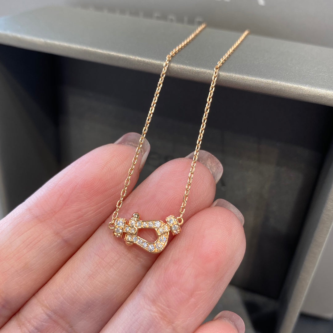 ¡®Aura Jewels¡¯FORCE 10 DIAMOND PINK GOLD NECKLACE MINI MODEL