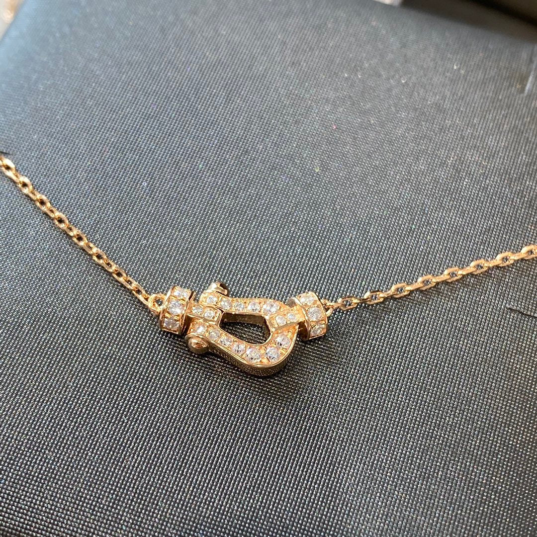 ¡®Aura Jewels¡¯FORCE 10 DIAMOND PINK GOLD NECKLACE MINI MODEL