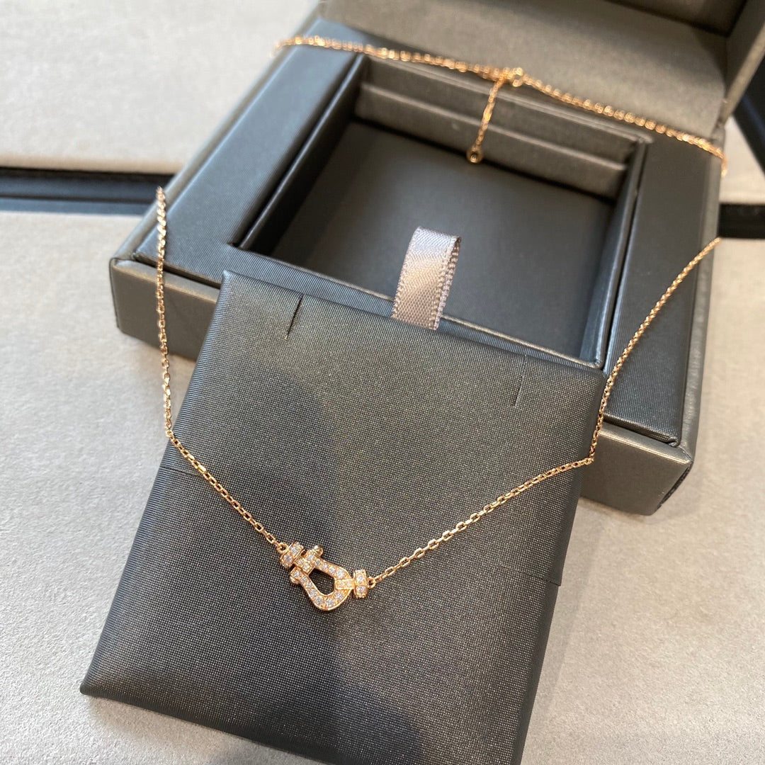 ¡®Aura Jewels¡¯FORCE 10 DIAMOND PINK GOLD NECKLACE MINI MODEL