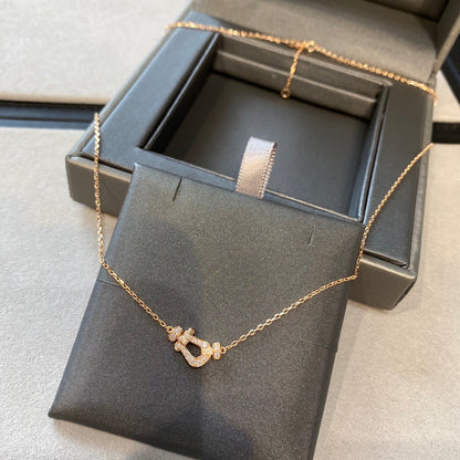 ¡®Aura Jewels¡¯FORCE 10 DIAMOND PINK GOLD NECKLACE MINI MODEL