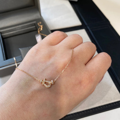 ¡®Aura Jewels¡¯FORCE 10 DIAMOND PINK GOLD NECKLACE MINI MODEL