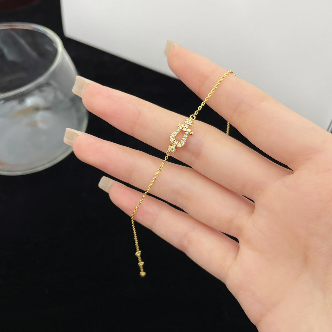 ¡®Aura Jewels¡¯FORCE 10 FULL DIAMOND BUCKLE CHAIN LINK MINI MODEL
