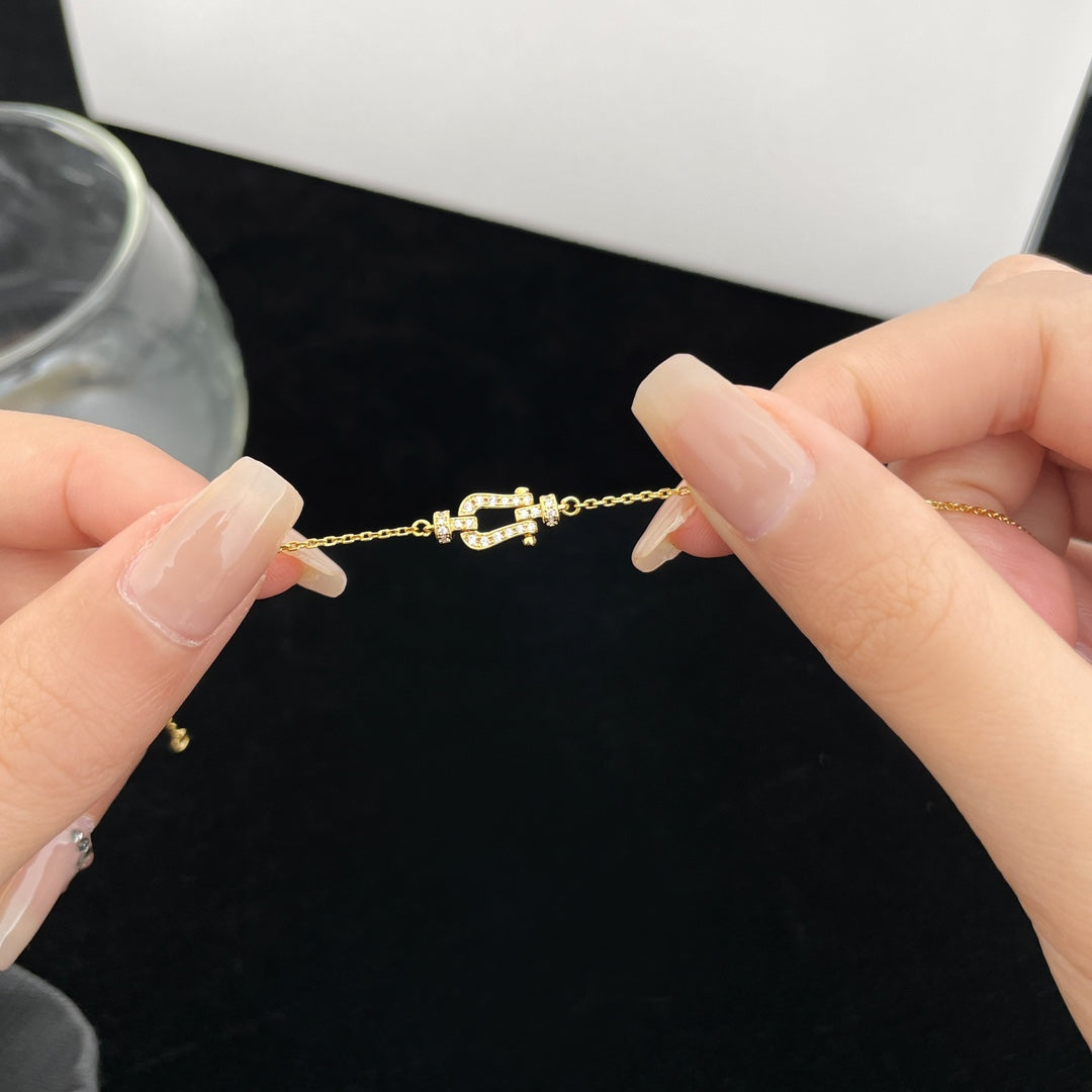 ¡®Aura Jewels¡¯FORCE 10 FULL DIAMOND BUCKLE CHAIN LINK MINI MODEL