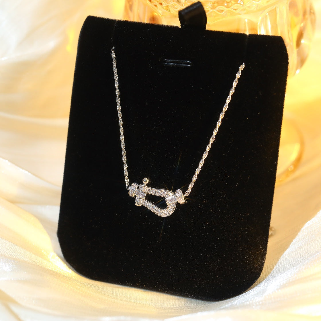 ¡®Aura Jewels¡¯FORCE 10 DIAMOND SILVER NECKLACE MINI MODEL