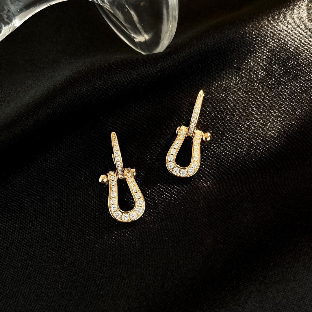 ¡®Aura Jewels¡¯FORCE 10 FULL DIAMOND DROP EARRINGS MEDIUM MODEL