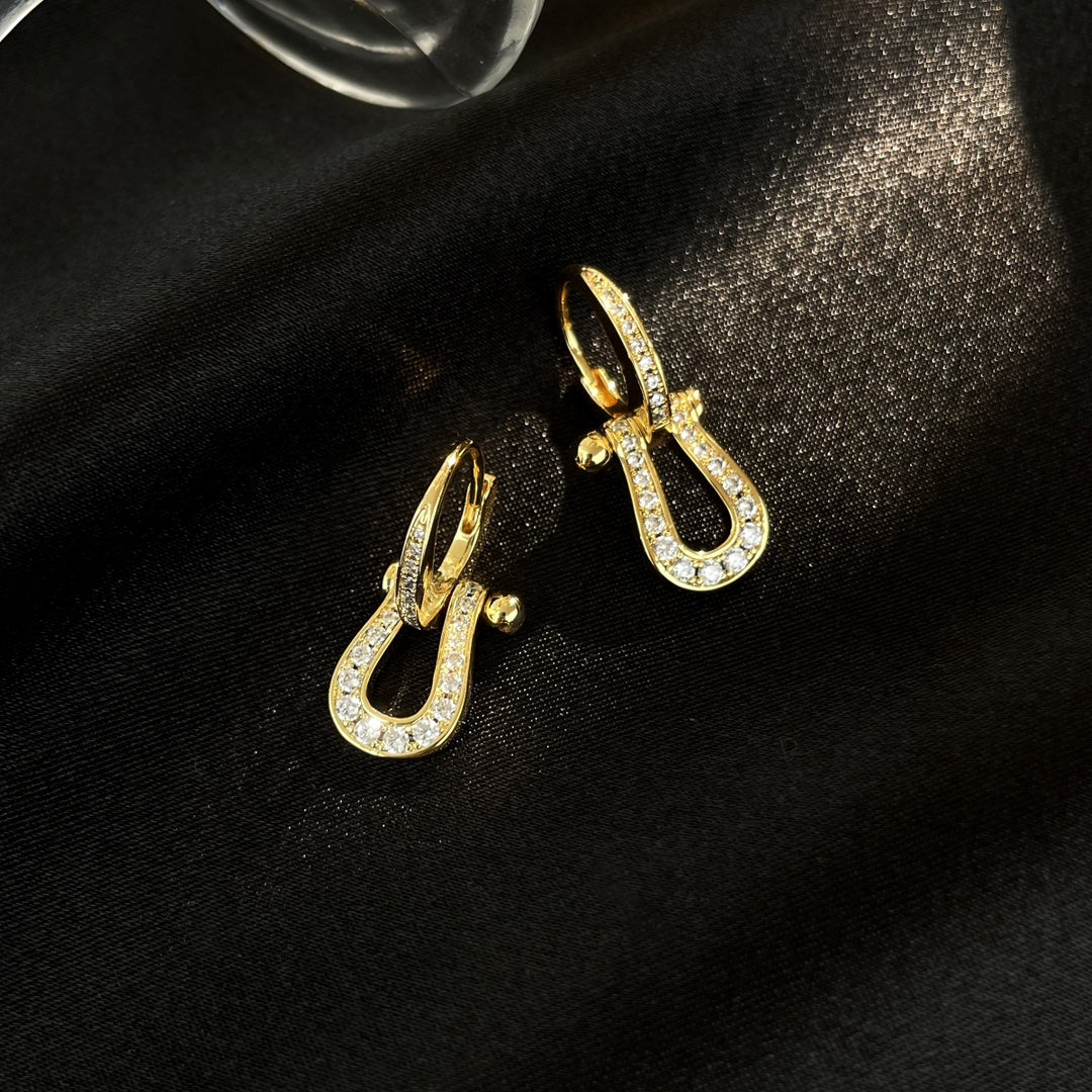 ¡®Aura Jewels¡¯FORCE 10 FULL DIAMOND DROP EARRINGS MEDIUM MODEL