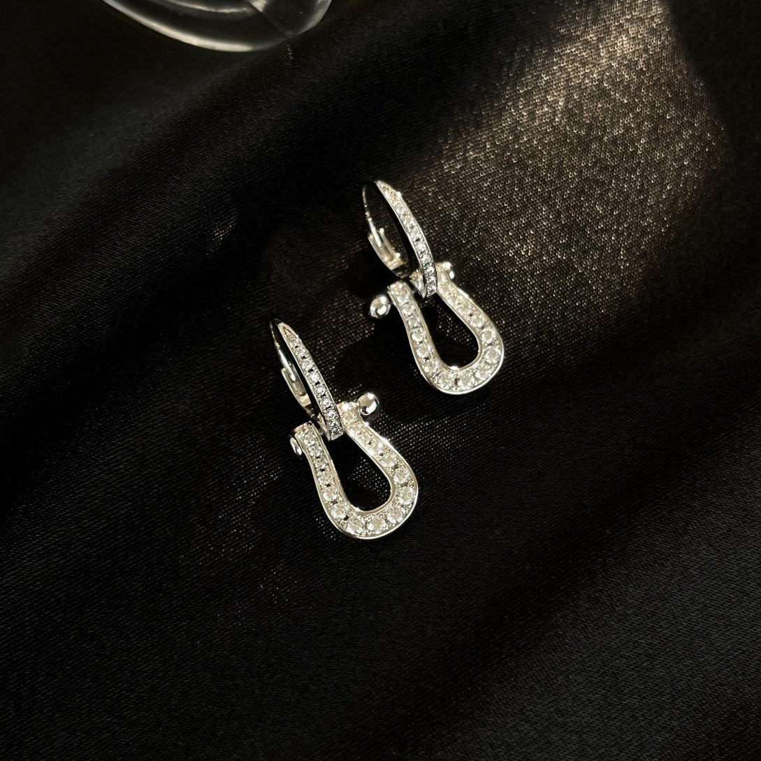 ¡®Aura Jewels¡¯FORCE 10 FULL DIAMOND DROP EARRINGS MEDIUM MODEL