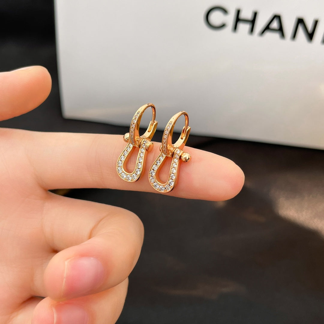 ¡®Aura Jewels¡¯FORCE 10 FULL DIAMOND DROP EARRINGS MEDIUM MODEL