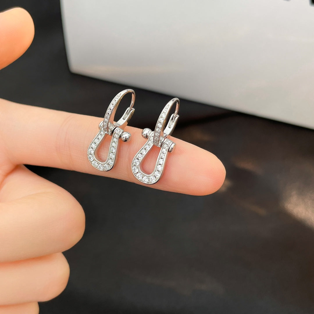 ¡®Aura Jewels¡¯FORCE 10 FULL DIAMOND DROP EARRINGS MEDIUM MODEL