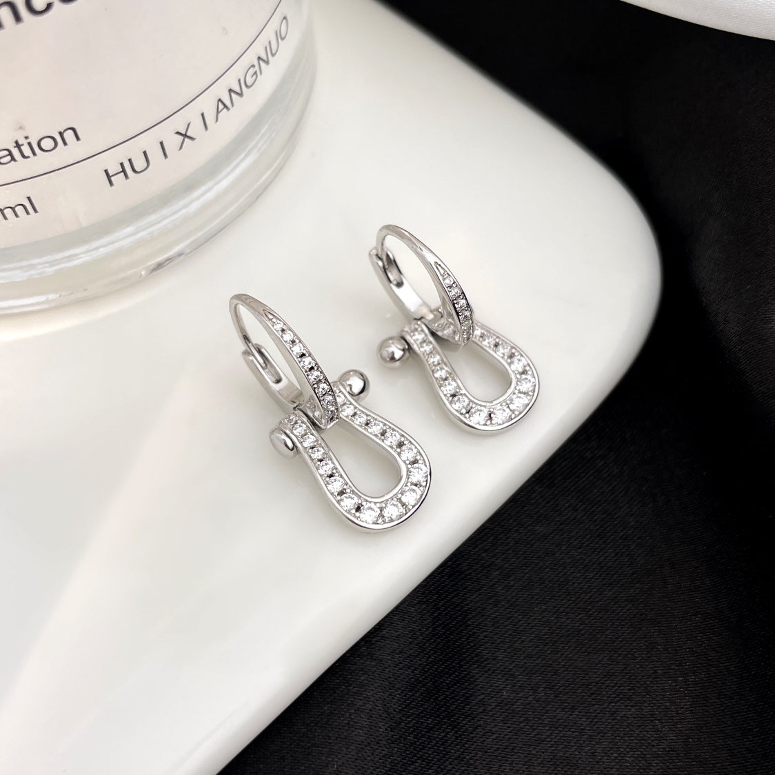 ¡®Aura Jewels¡¯FORCE 10 FULL DIAMOND DROP EARRINGS MEDIUM MODEL