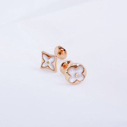 ¡®Aura Jewels¡¯STAR AND SUN PINK GOLD MOP STUD EARRINGS