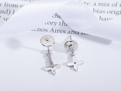 ¡®Aura Jewels¡¯VIDYLLE SILVER DIAMOND MINI DROP EARRINGS