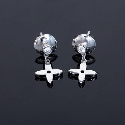 ¡®Aura Jewels¡¯VIDYLLE SILVER DIAMOND MINI DROP EARRINGS