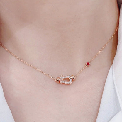 ¡®Aura Jewels¡¯FORCE 10 DIAMOND PINK GOLD NECKLACE