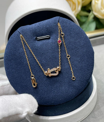 ¡®Aura Jewels¡¯FORCE 10 DIAMOND PINK GOLD NECKLACE