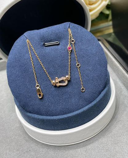 ¡®Aura Jewels¡¯FORCE 10 DIAMOND PINK GOLD NECKLACE
