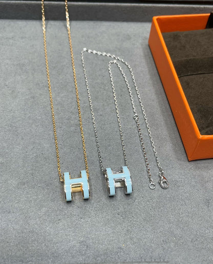 ¡®Aura Jewels¡¯POP H SKY BLUE NECKLACE