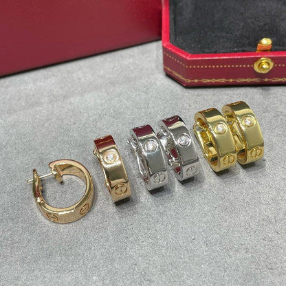¡®Aura Jewels¡¯LOVE 5.5MM 1 DIAMOND EARRINGS