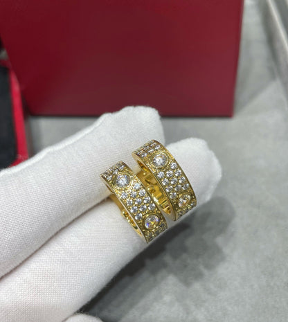 ¡®Aura Jewels¡¯LOVE 5.5MM DIAMOND PAVED EARRINGS