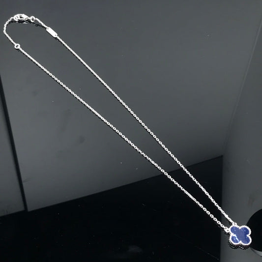 ¡®Aura Jewels¡¯CLOVER PIETERSITE SILVER LONG NECKLACE