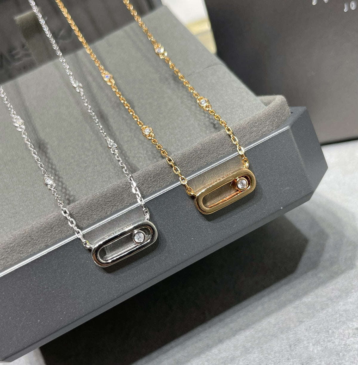[Aura Jewels]MOVE UNO DIAMOND NECKLACE