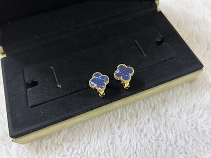 ¡®Aura Jewels¡¯CLOVER PIETERSITE MEDIUM STUD EARRINGS