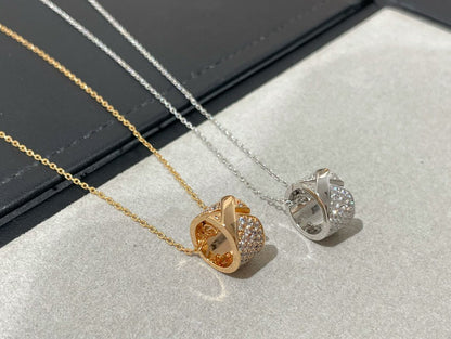 ¡®Aura Jewels¡¯LIENS EVIDENCE DIAMOND PAVED NECKLACE