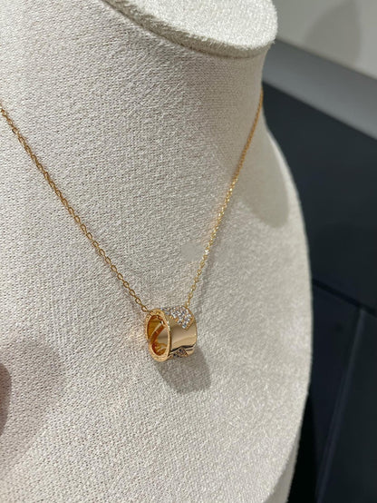 ¡®Aura Jewels¡¯LIENS EVIDENCE DIAMOND PAVED NECKLACE