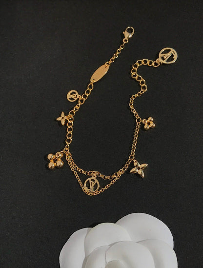 ¡®Aura Jewels¡¯BLOOMING PINK GOLD MOP BRACELET