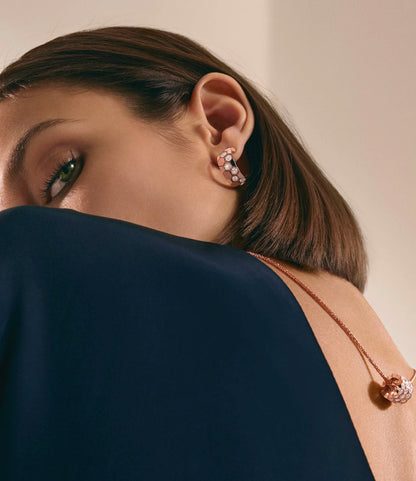 ¡®Aura Jewels¡¯BEE LOVE DIAMOND HOOP EARRINGS