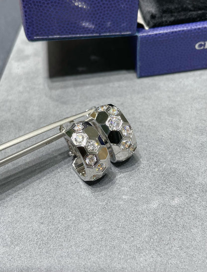 ¡®Aura Jewels¡¯BEE LOVE DIAMOND HOOP EARRINGS